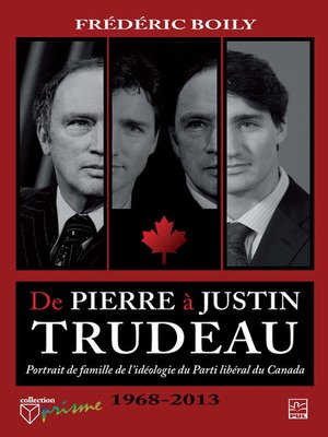 cover image of De Pierre à Justin Trudeau